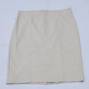 Van Heusen Beige Pencil Skirt Size 8 Stretch Office Work Classic